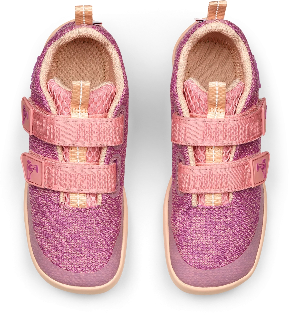 Dětské barefoot boty Affenzahn Sneaker Knit Happy - Flamingo